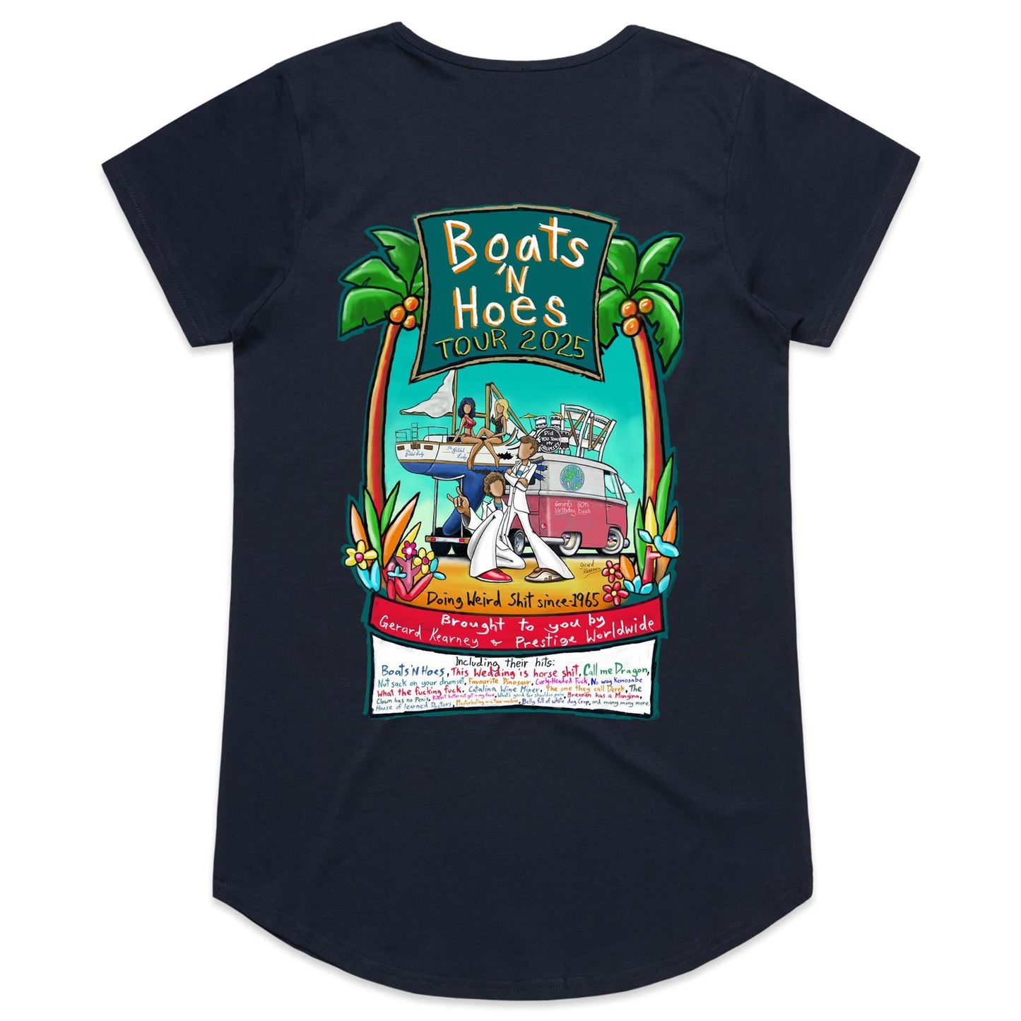 Boats N Hoes Tour 2025 Womens Scoop Neck T-Shirt