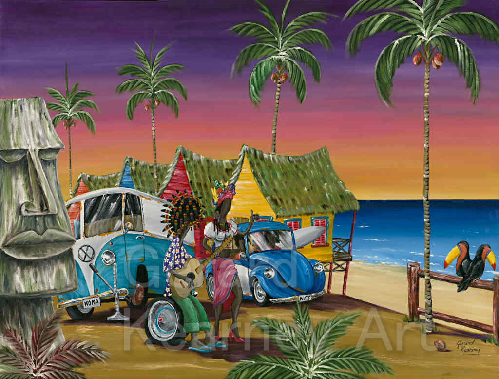 Hitchhikers Print - Gerard Kearney Art Australia