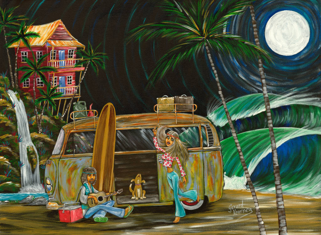 Moon Shadow Print - Gerard Kearney Art Australia