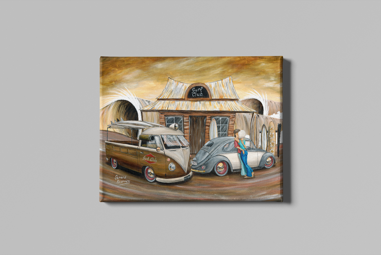 Surf Club Print - Gerard Kearney Art Australia