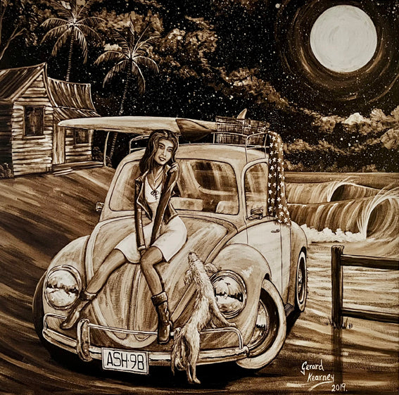 Sweet Child O' Mine Limited Print Sepia - Gerard Kearney Art Australia