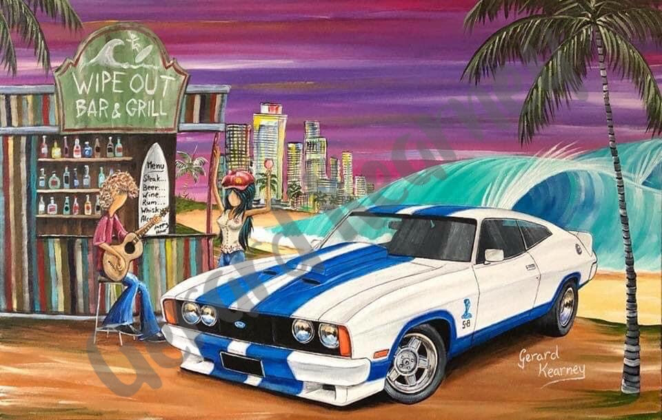 Wipeout Print - Gerard Kearney Art Australia
